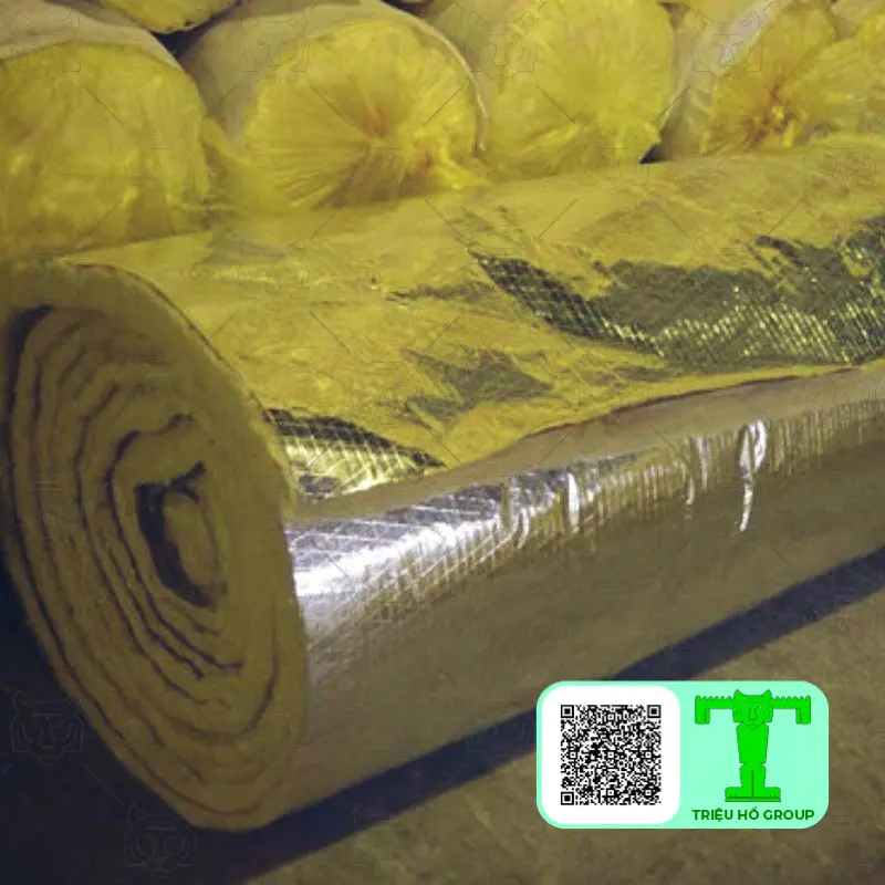 Cuộn bông thủy tinh có bạc