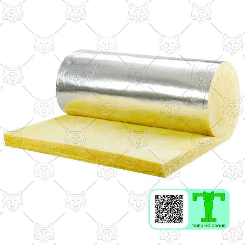 Cuộn bông thủy tinh mặt bạc