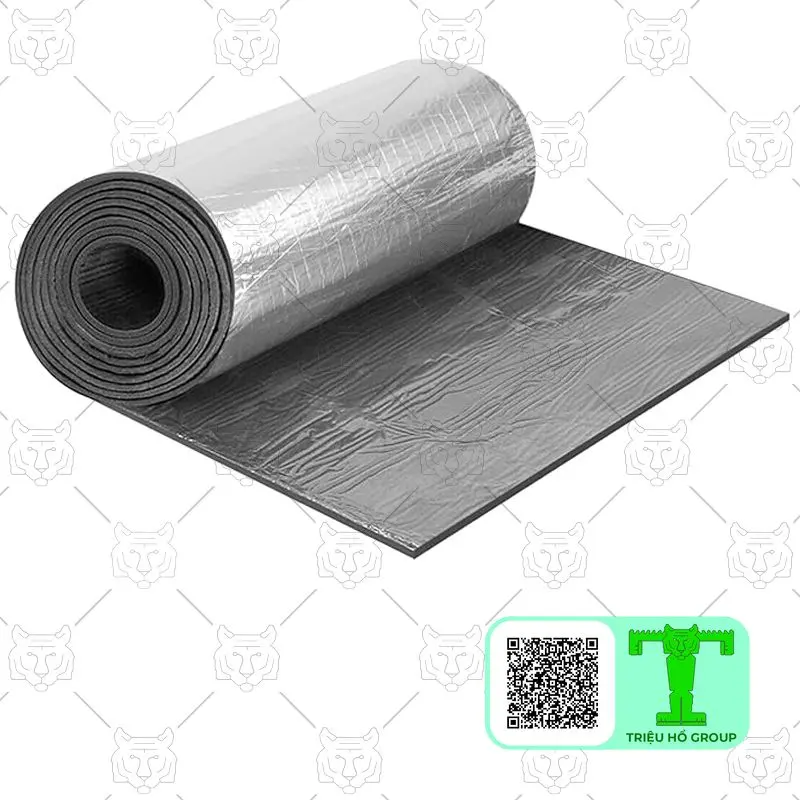 Cuộn cao su lưu hóa một mặt bạc