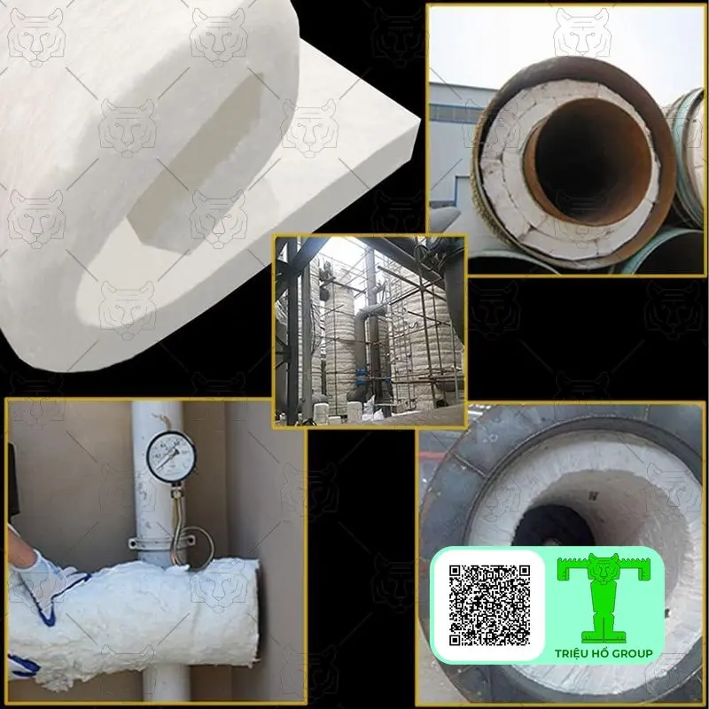 Bông gốm Ceramic cách nhiệt lò công nghiệp