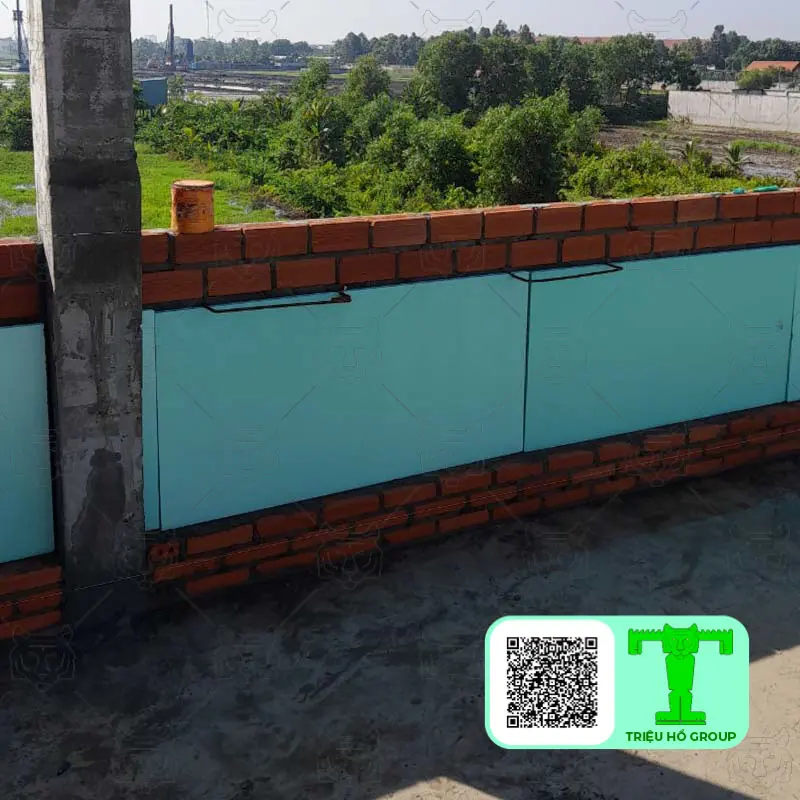 Tường xây có lớp XPS cách nhiệt