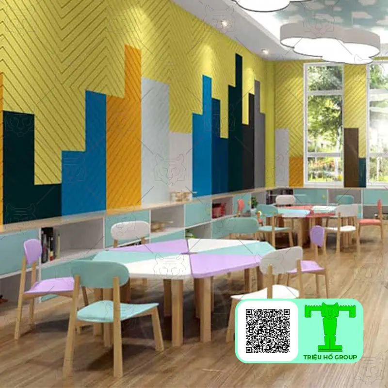 Lớp học ốp tấm tiêu âm Sonic