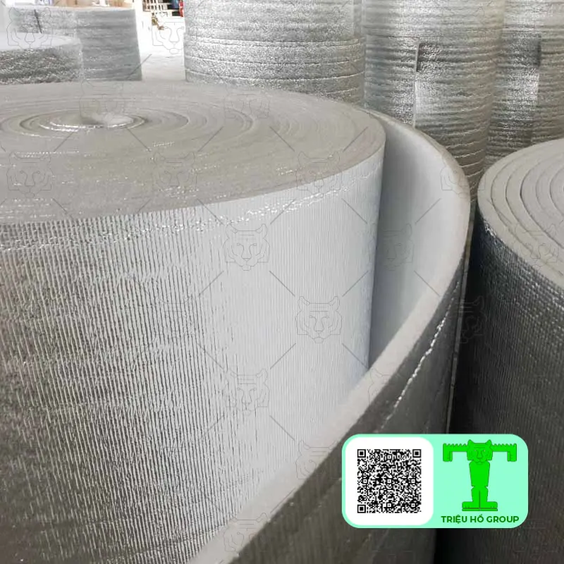 Cuộn mút xốp PE OPP mặt bạc